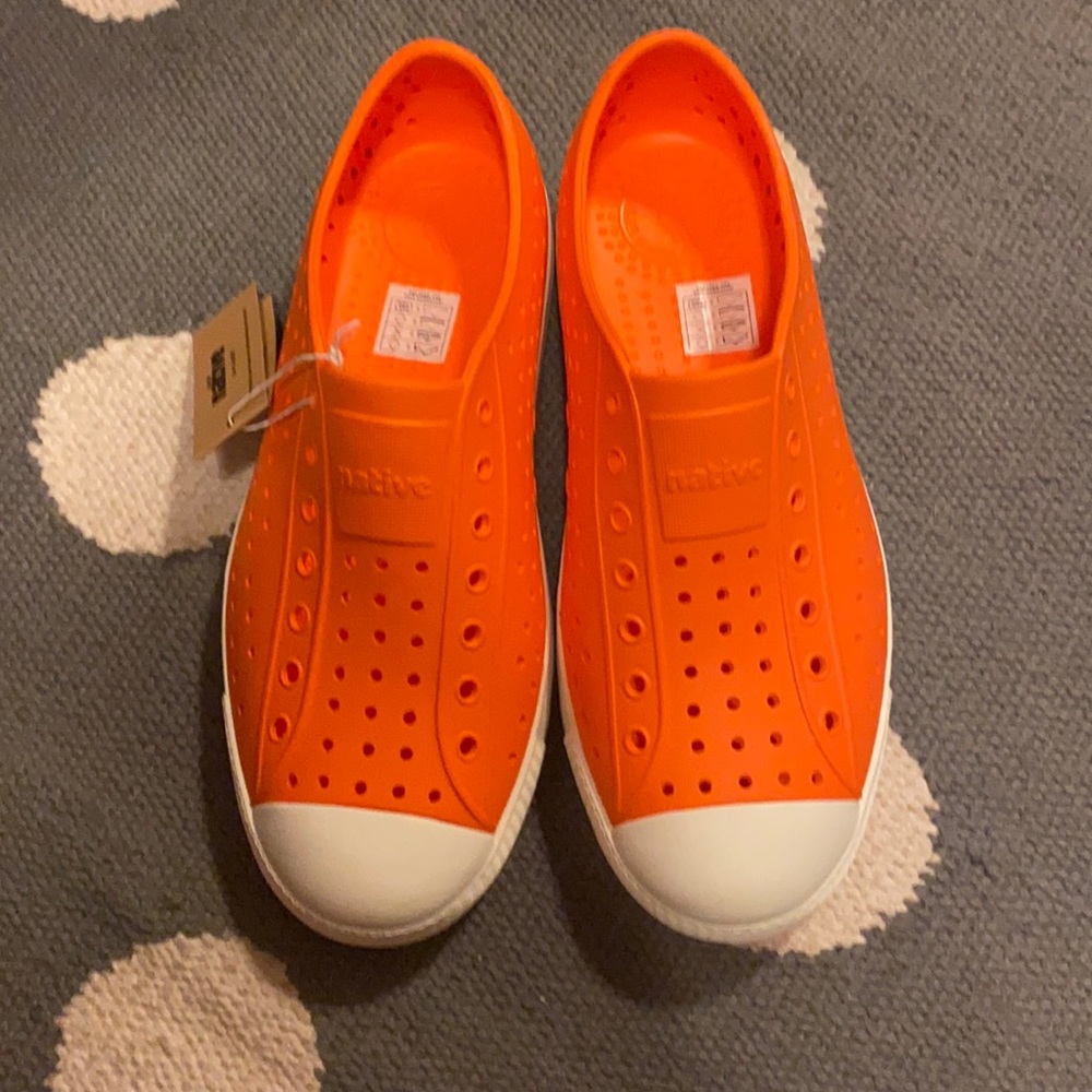 NWT Orange Native Shoes